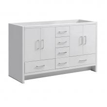 Fresca Bath FCB9460WH-D - Fresca Imperia 60'' Glossy White Free Standing Double Sink Modern Bathroom Cabinet