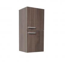 Fresca Bath FST8091GO - Fresca Bathroom Linen Side Cabinet with 2 Storage Areas in Gray Oak