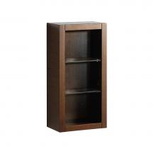 Fresca Bath FST8130WG - Fresca Allier Wenge Brown Bathroom Linen Side Cabinet w/ 2 Glass Shelves