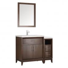 Fresca Bath FVN21-3012AC - Fresca Cambridge 42'' Antique Coffee Traditional Bathroom Vanity with Mirror