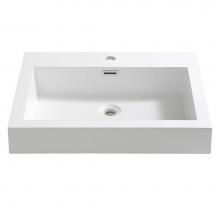 Fresca Bath FVS8006WH - Fresca Nano 24'' White Integrated Sink with Countertop