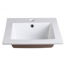 Fresca Bath FVS8118WH - Fresca Allier 16'' White Integrated Sink / Countertop