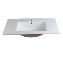 Fresca Bath FVS8136WH - Fresca Allier 36'' White Integrated Sink / Countertop