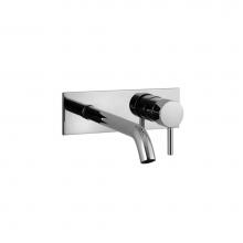 Fantini 50S1E814BU - Wall-Mount Single-Control Washbasin Mixer, Handle With Lever