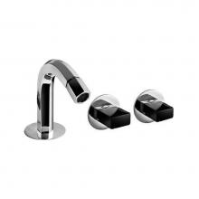 Fantini 2902N411SBU - Three-Hole Bidet Set, Deck-Mount Hexagonal Spout