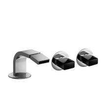 Fantini 2902N511SBU - Three-Hole Bidet Set, Deck-Mount Flat Spout