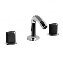 Fantini 2995N409SU - Venezia Three-Hole Bidet Set, Deck-Mount Hexagonal Spout