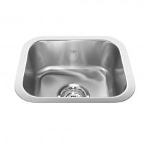 Kindred QSU1113-6N - Steel Queen 13.38-in LR x 11-in FB x 6-in DP Undermount Single Bowl Stainless Steel Hospitality Si
