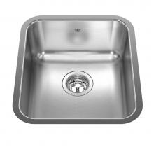 Kindred QSUA1816-8N - Steel Queen 15.75-in LR x 17.75-in FB x 8-in DP Undermount Single Bowl Stainless Steel Hospitality