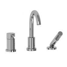 Riobel Pro TCO16C - 3-piece Type P (pressure balance) deck-mount tub filler with hand shower trim