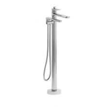 Riobel Pro TEV39C - 2-way Type T (thermostatic) coaxial floor-mount tub filler with hand shower trim