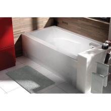 Oceania CI6030L01 - City 60 x 30, Alcove Soaking Bathtub, Glossy White