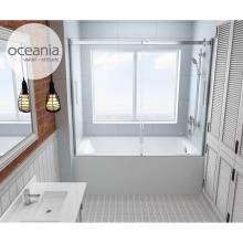 Oceania HY60 - Hydria 60, Sliding  Bathtub Door, Chrome