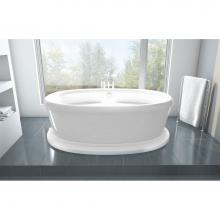 Oceania LE42PD01 - Legende Freestanding 71 x 41,5, Soaking Bathtub, Glossy White