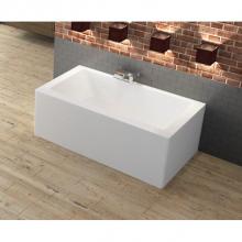 Oceania LO6631RSFLRSA01 - Loft 3 Sides 66 x 31, SuperAeroMassage Bathtub, Glossy White