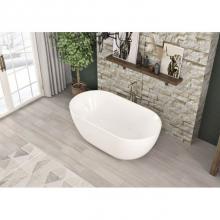 Oceania MI6501 - Minto Freestanding 65 x 34, Soaking Bathtub, Glossy White