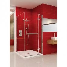 Oceania PB23636 - California Pivoted 36 x 36,  Shower Doors, Chrome