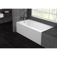 Oceania PU6030R01 - Pure Alcove 60 x 30, Soaking Bathtub, Glossy White