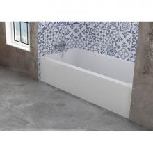 Oceania PU603016L01 - Pure Alcove 60 x 30, Soaking Bathtub, Glossy White