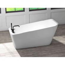 Oceania SI63DMFAM01 - Sikome Freestanding 63 x 31, AeroMassage Bathtub, Glossy White