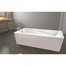 Oceania SU6032SA01 - Sublime Deck Mount 60 x 32, SuperAeroMassage Bathtub, Glossy White