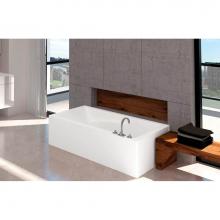 Oceania SU6631RSFLR01 - Suite 3 Sides 66 x 31, Soaking Bathtub, Glossy White