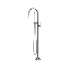 Rohl Canada TAP05HF1LMAPC - Apothecary™ Single Hole Floor-Mount Tub Filler Trim