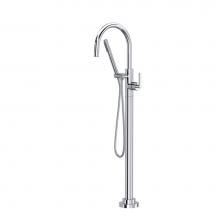 Rohl Canada TLB06HF1LMAPC - Lombardia® Single Hole Floor-mount Tub Filler Trim