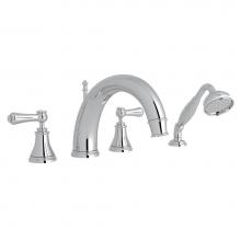 Rohl Canada U.3648LSP-APC - Georgian Era™ 4-Hole Deck Mount Tub Filler With C-Spout