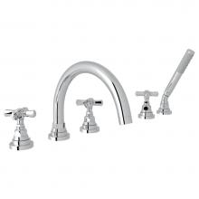 Rohl Canada A2314XMAPC - San Giovanni™ 5-Hole Deck Mount Tub Filler