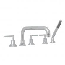 Rohl Canada A2224LMAPC - Lombardia® 5-Hole Deck Mount Tub Filler With U-Spout