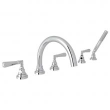 Rohl Canada A2314LMAPC - San Giovanni™ 5-Hole Deck Mount Tub Filler