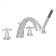 Rohl Canada A1264XMAPC - Lombardia® 4-Hole Deck Mount Tub Filler