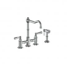 Vogt KF.11CA.2201.CC - Vogt Carinthia Bridge Kitchen Faucet with Side Spray CC