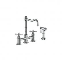 Vogt KF.11CA.2301.CC - Vogt Carinthia Bridge Kitchen Faucet with Side Spray CC