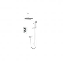 Vogt SET.AP.210.216.CC - Vogt Kapfenberg 2-Way PB Shower Kit with 6'' Ceiling Arm CC