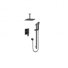 Vogt SET.AP.210.216.MB - Vogt Kapfenberg 2-Way PB Shower Kit with 6'' Ceiling Arm MB