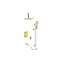 Vogt SET.AP.320.326.BG - Vogt Kapfenberg 3-Way TH Shower Kit with 6'' Ceiling Arm BG