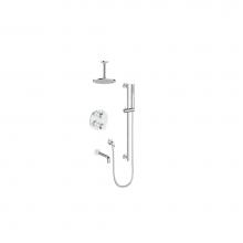 Vogt SET.DA.320.316.CC - Vogt Drava 3-Way TH Shower Kit with 6'' Ceiling Arm CC