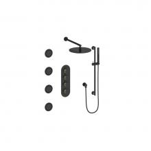 Vogt SET.DA.350.930.BGB - Vogt Drava 3-Way TH Shower Kit with Body Jets BG/MB