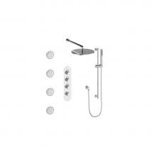 Vogt SET.DA.350.930.CC - Vogt Drava 3-Way TH Shower Kit with Body Jets CC