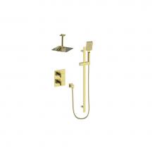 Vogt SET.KG.220.216.BG - Vogt Kapfenberg 2-Way TH Shower Kit with 6'' Ceiling Arm BG