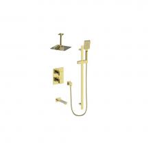 Vogt SET.KG.320.316.BG - Vogt Kapfenberg 3-Way TH Shower Kit with 6'' Ceiling Arm BG