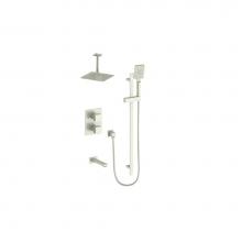 Vogt SET.KG.320.316.BN - Vogt Kapfenberg 3-Way TH Shower Kit with 6'' Ceiling Arm BN