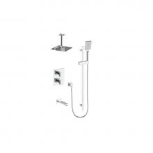 Vogt SET.KG.320.316.CC - Vogt Kapfenberg 3-Way TH Shower Kit with 6'' Ceiling Arm CC