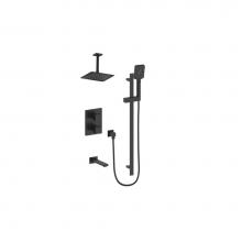 Vogt SET.KG.320.316.MB - Vogt Kapfenberg 3-Way TH Shower Kit with 6'' Ceiling Arm MB