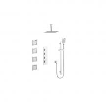 Vogt SET.KG.350.936.CC - Vogt Kapfenberg 3/4'' High-Flow TH Shower Kit with Body Jets and 6'' Ceiling A