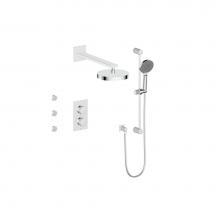 Vogt SET.M1.320.810.CC - Vogt Mond 3-Way TH Shower Kit with Body Jets CC