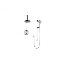 Vogt SET.Z1.220.216.CC - Vogt Zehn 2-Way Shower Kit with 6'' Ceiling Arm CC