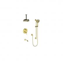 Vogt SET.Z1.320.316.BG - Vogt Zehn 3-Way TH Shower Kit with 6'' Ceiling Arm BG